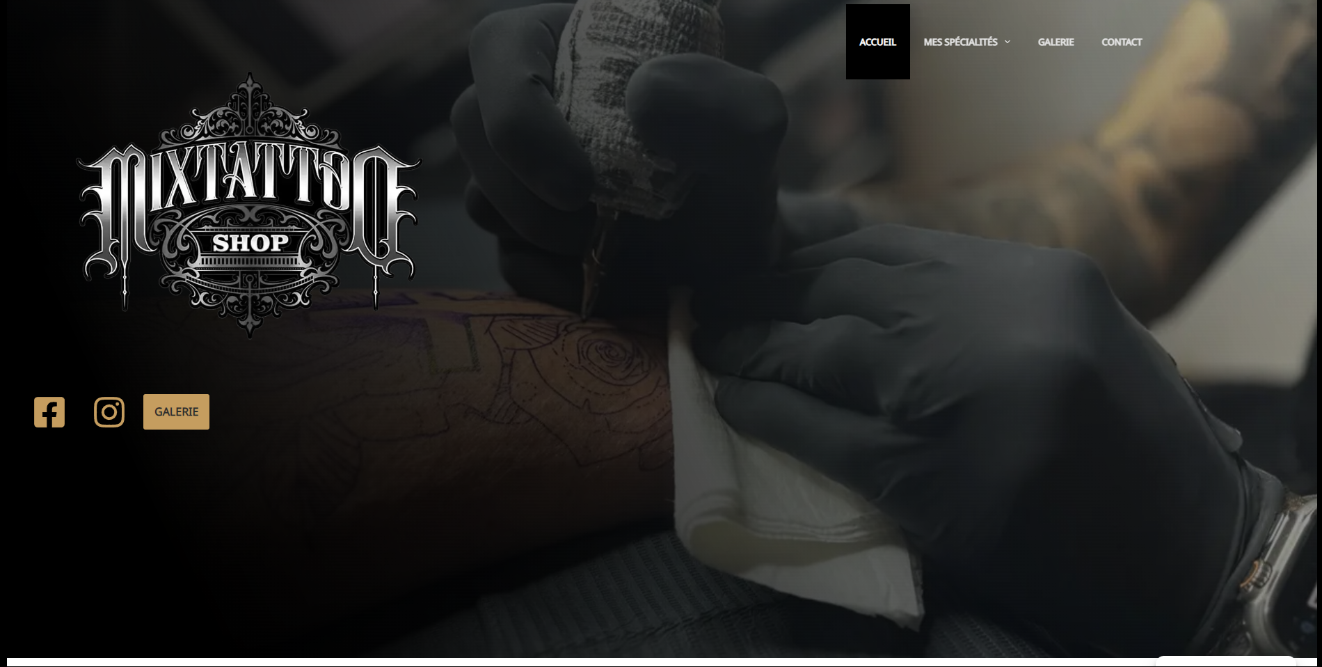 Site internet mix tattoo shop à La Crau Site internet mix tattoo shop à La Crau