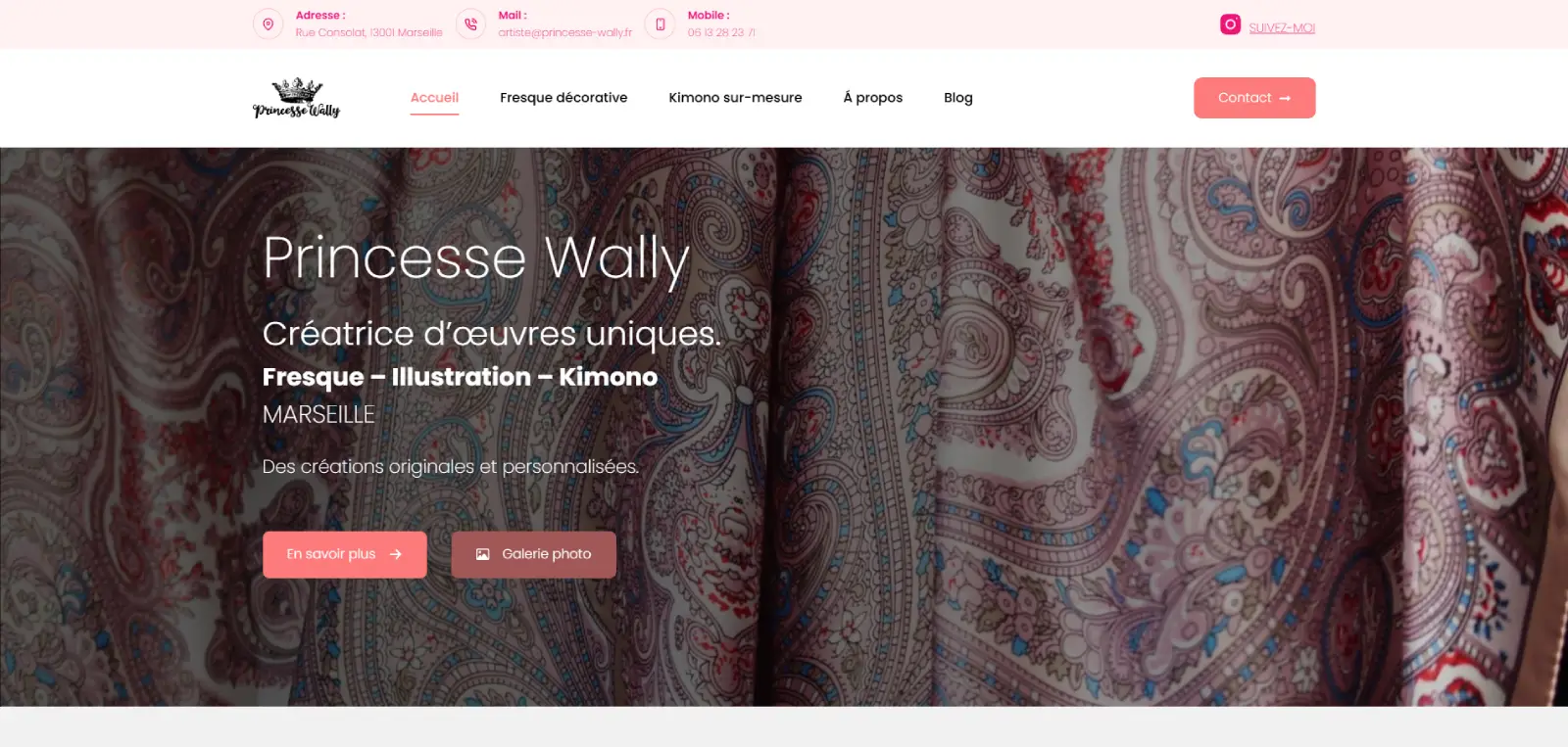 Site internet princesse wally à Marseille Site internet princesse wally à Marseille