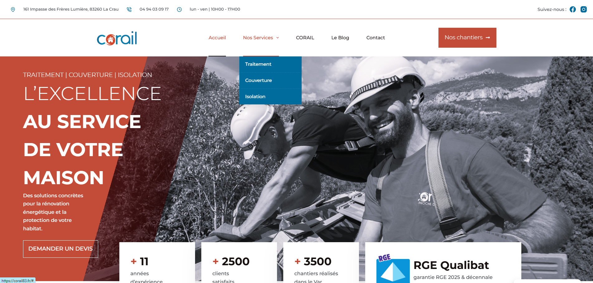 Nouveau site internet Corail