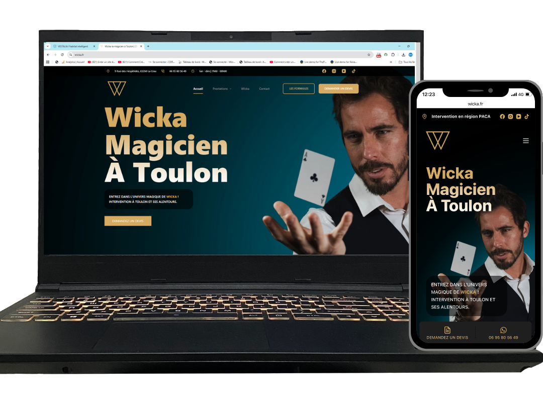 Site internet Wicka à Toulon