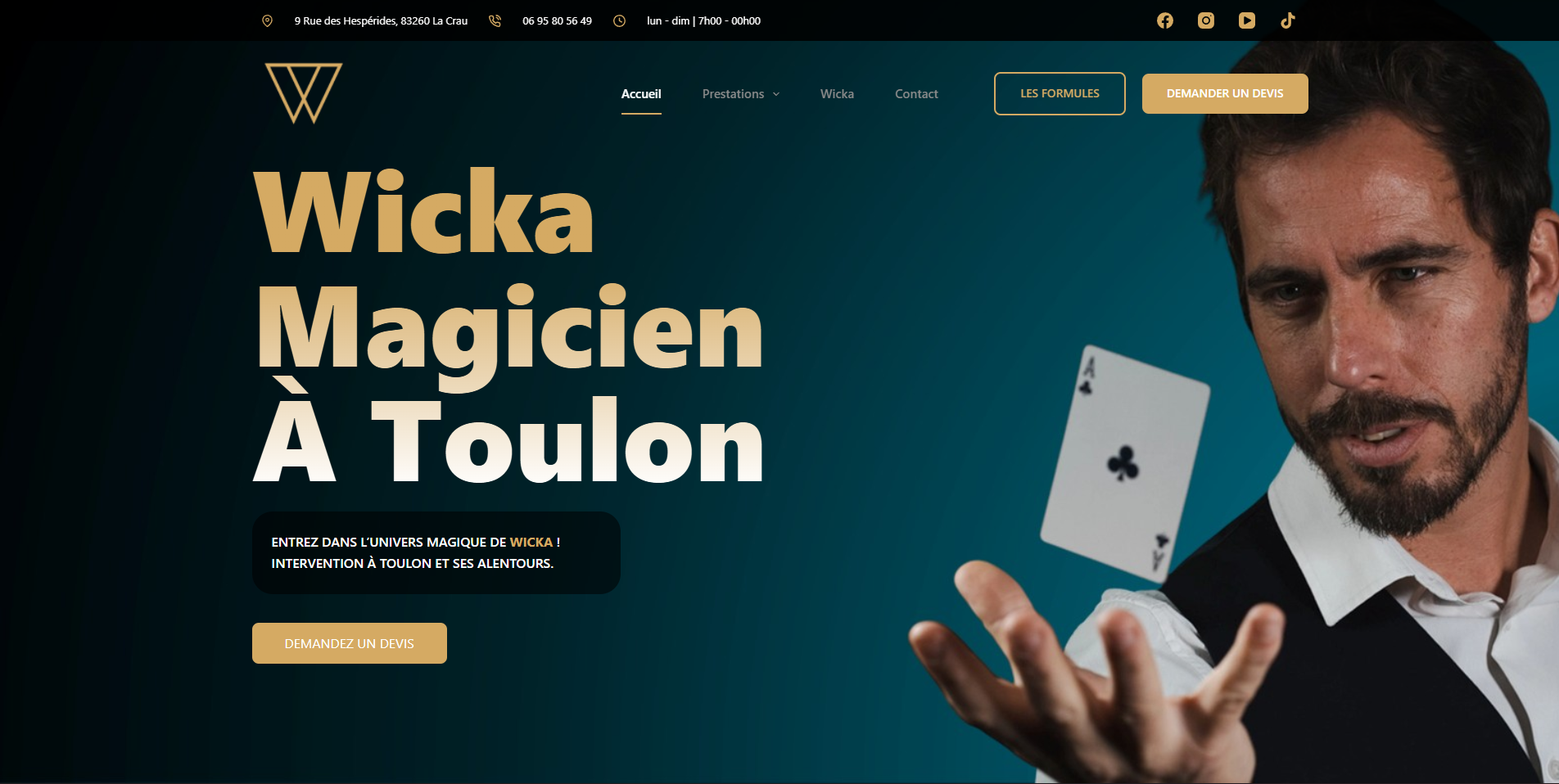 Site internet Wicka à Toulon