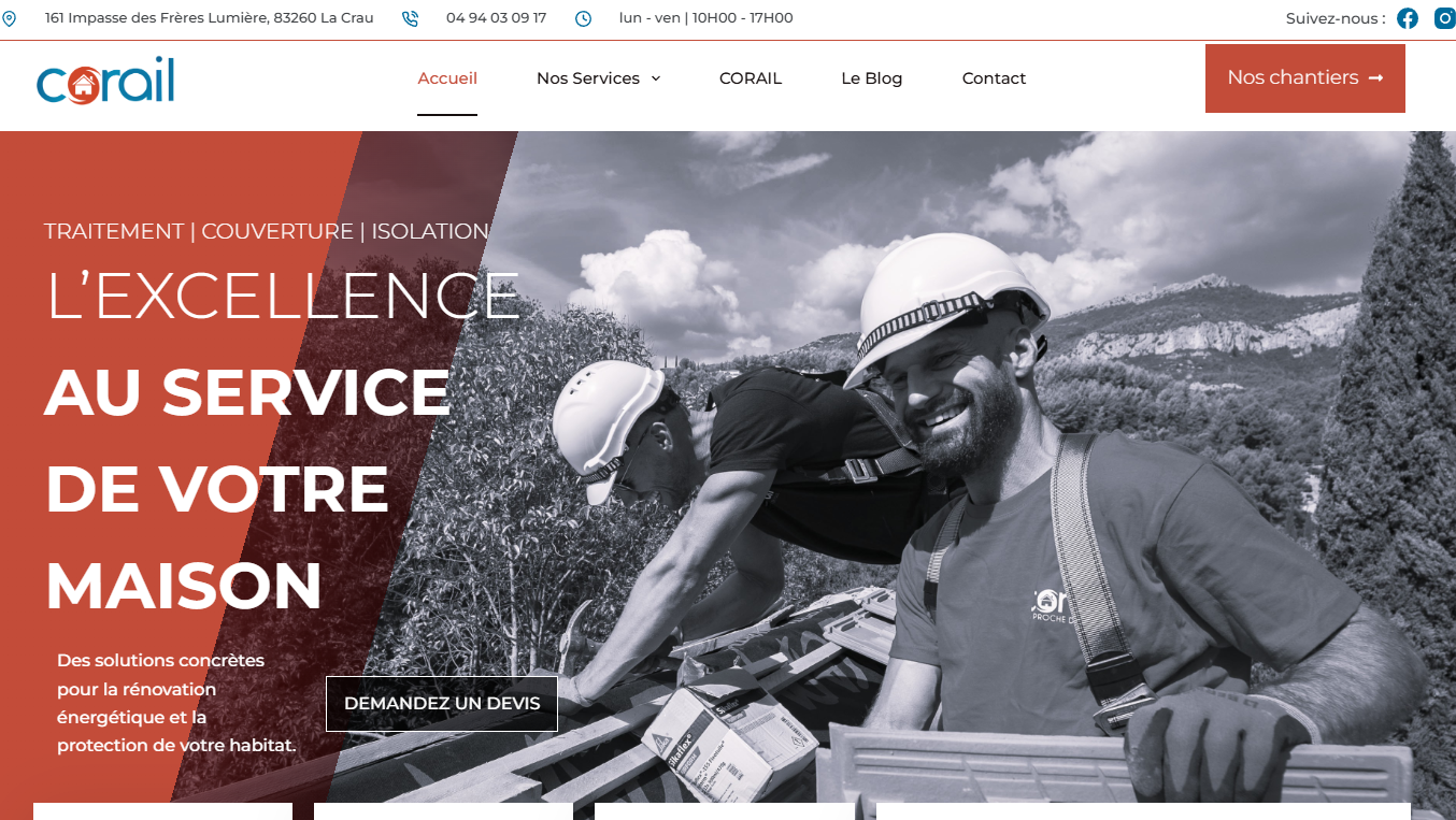 Site web Corail 83