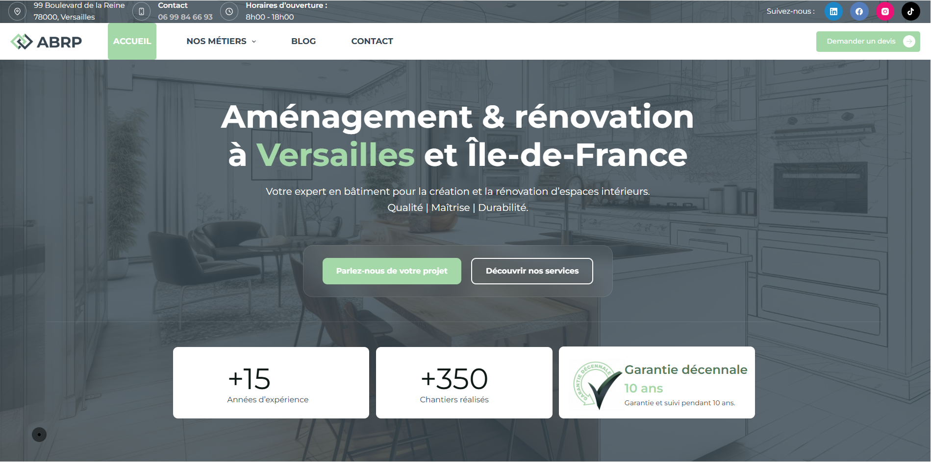 Site web ABRP Versailles