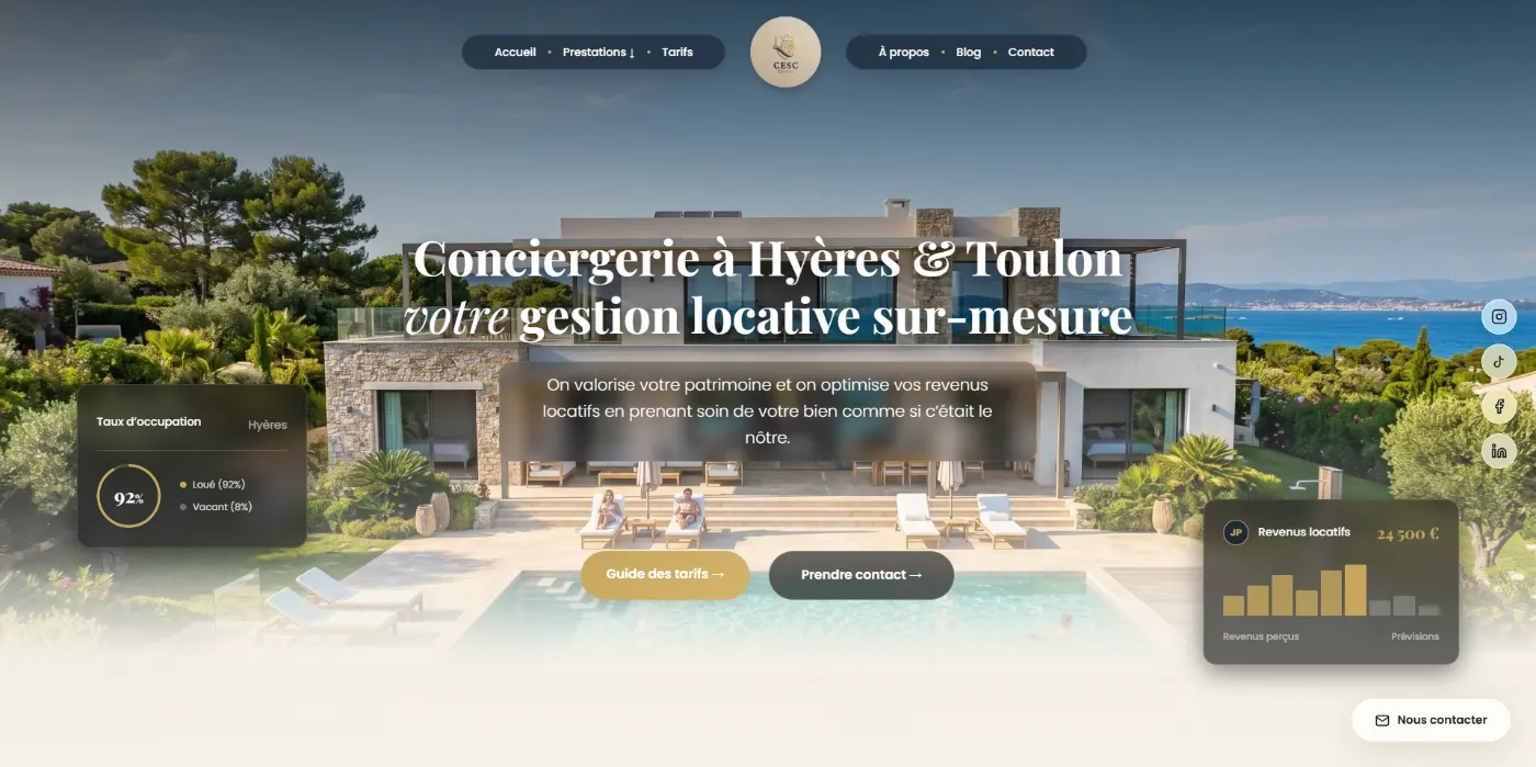 Création de site Web et SEO pour CESC Riviera