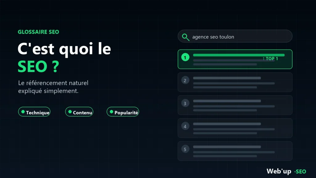 C'est quoi le SEO : définition du référencement naturel et ses 3 piliers