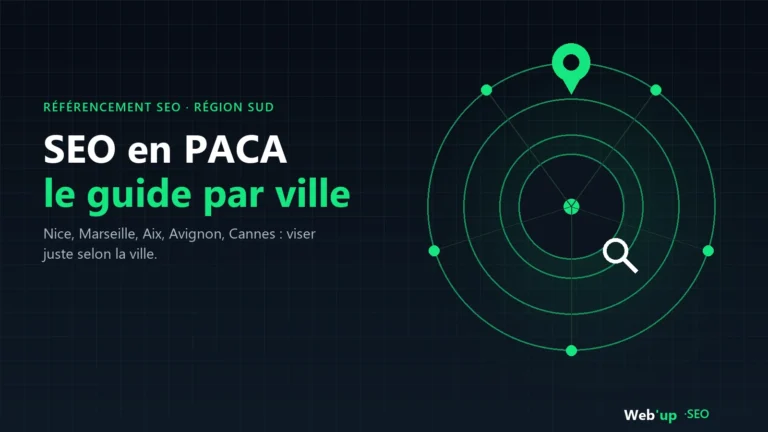 Référencement SEO en PACA : guide par ville, Nice, Marseille, Aix, Avignon, Cannes