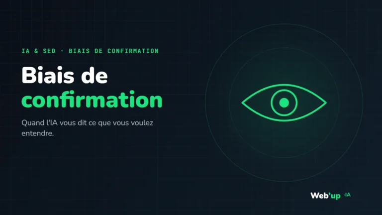 Biais de confirmation : visuel de l'article Web'up