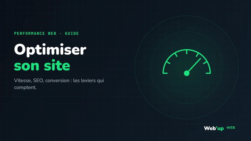 Optimiser son site : visuel de l'article Web'up