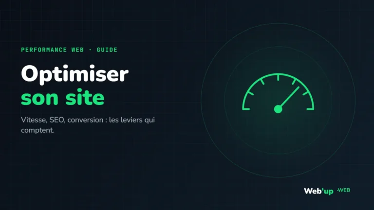 Optimiser son site : visuel de l'article Web'up
