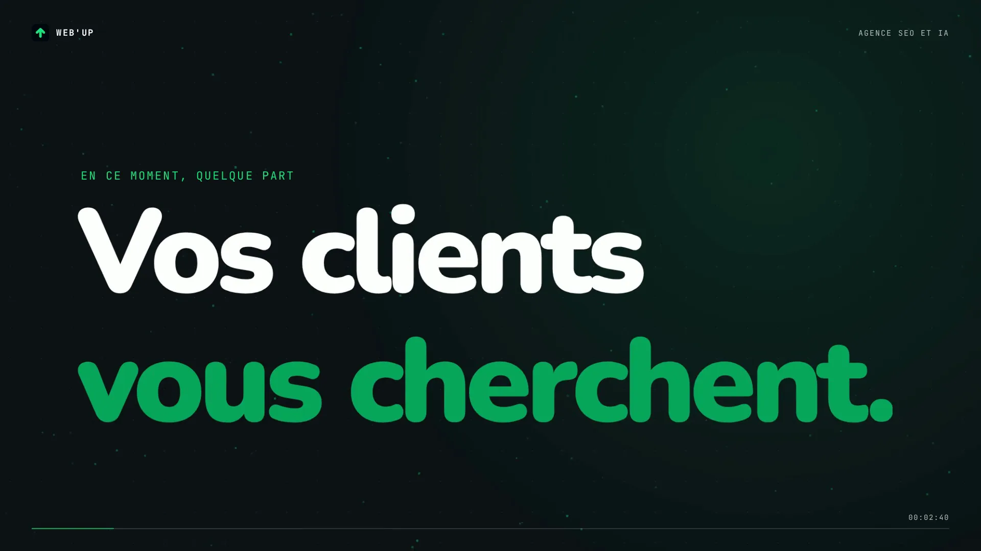 Vidéo de présentation de Web'up. Votre équipe montpelliéraine gagne un regard extérieur sur son SEO.