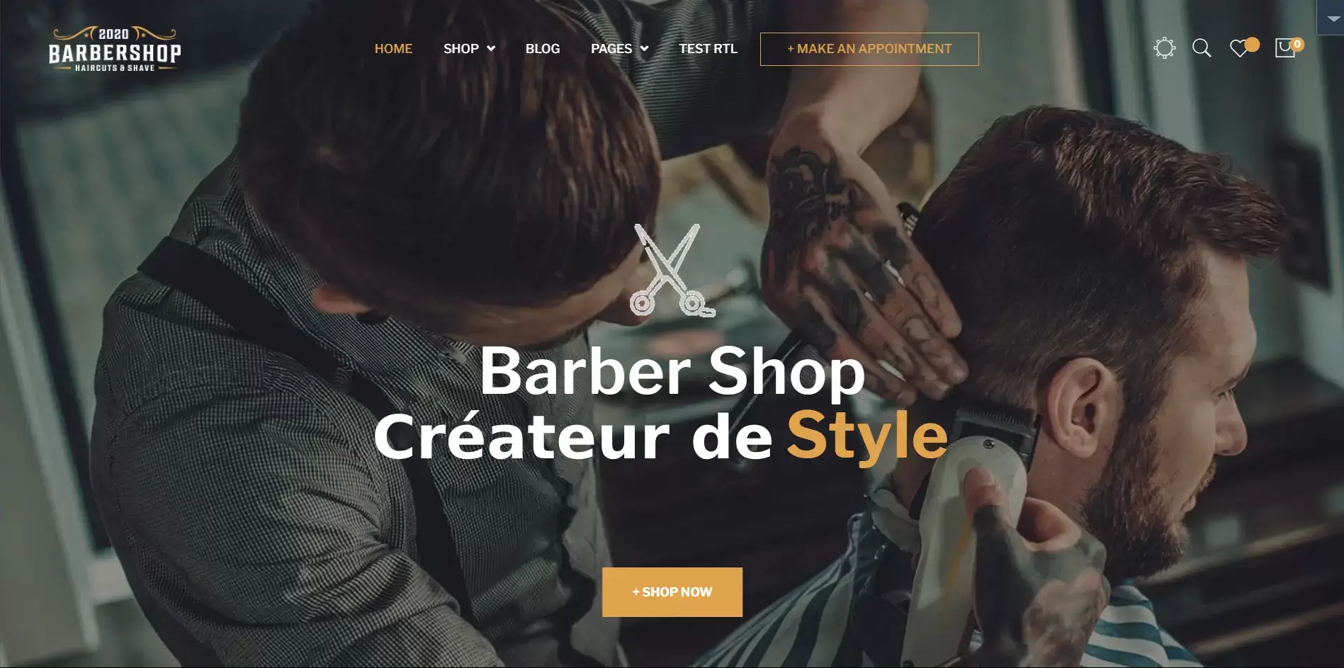 Site internet Barber SHOP à Toulon La Garde et Hyères dans le VAR (83)